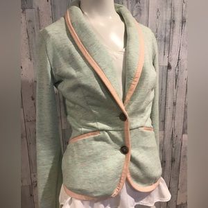 McGregor green with pink trim jacket.